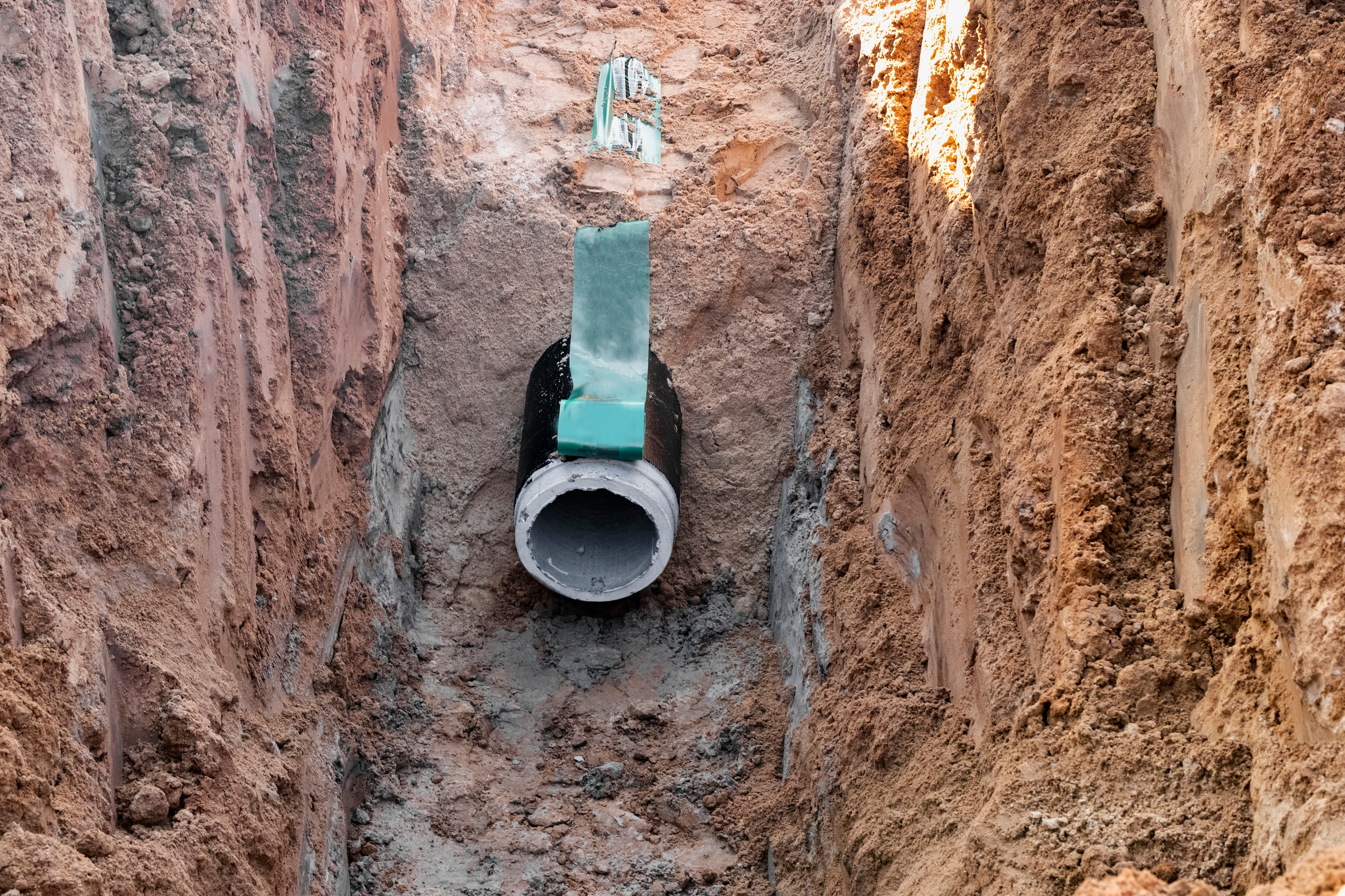 Underground sewer pipe and lateral line in Sun City West